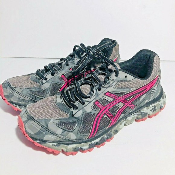 asics camo running shoes